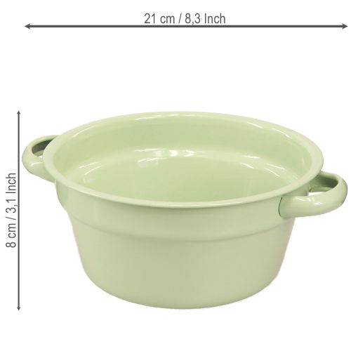 gjenstander Dekorativ bolle i metall, pastellfarget, Ø17 cm H8 cm, 4 stk.