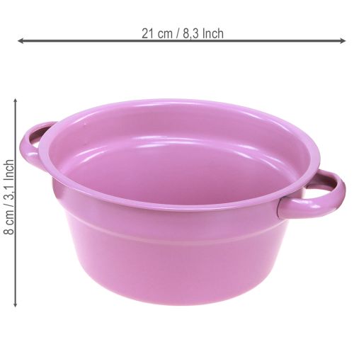 gjenstander Dekorativ bolle i metall, 4 vårfarger, Ø17 cm, 4 stk.