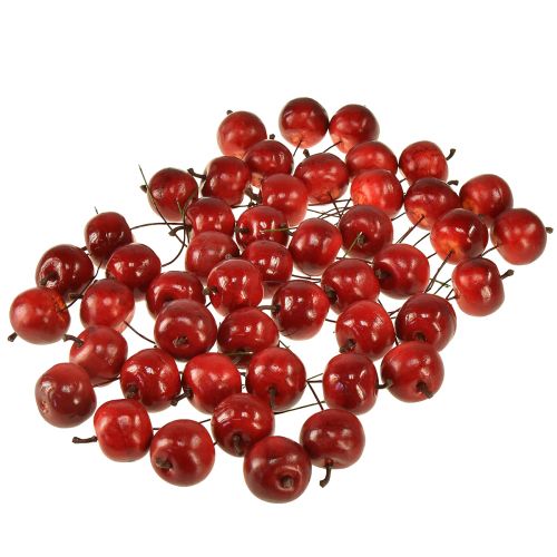 gjenstander Mini epler på wire Ø3,5cm 48 stk