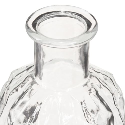 Floristik24 Minivaser Firkantede Glass Dekorflasker H13cm 4stk