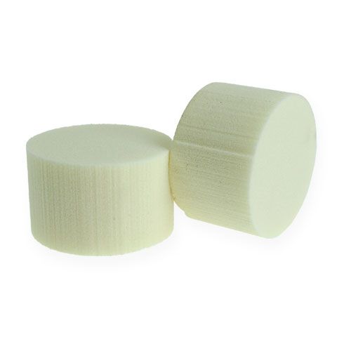 Floristik24 Plug-in dimensjoner sylinder Ø8cm krem 6stk