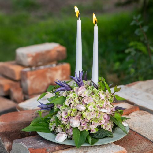 gjenstander Blomsterskumball liten grønn Ø12cm 5 stk