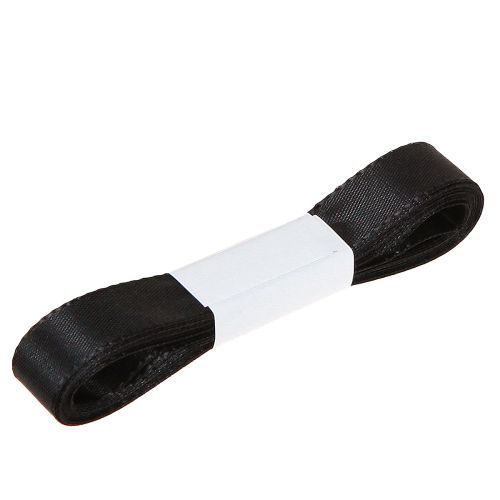 gjenstander Dekorativt gavebånd svart bånd selvedge 15mm 3m 10 stk