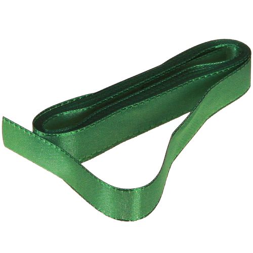 gjenstander Dekorativt bånd grønt gavebånd selvedge mørkegrønt 15mm 3m x 10 stk