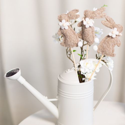 gjenstander Dekorativ påskeharefigur for vårdekorasjoner og sesongdetaljer, 42 cm, 8 deler