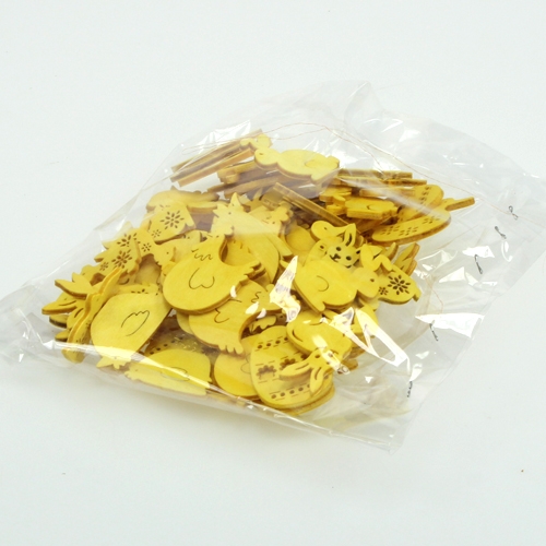 Floristik24 Tresortiment med påskemotiver 2cm - 4cm 108stk