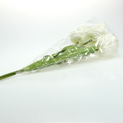 Floristik24 Dekorative tulipaner hvite 73cm 3stk