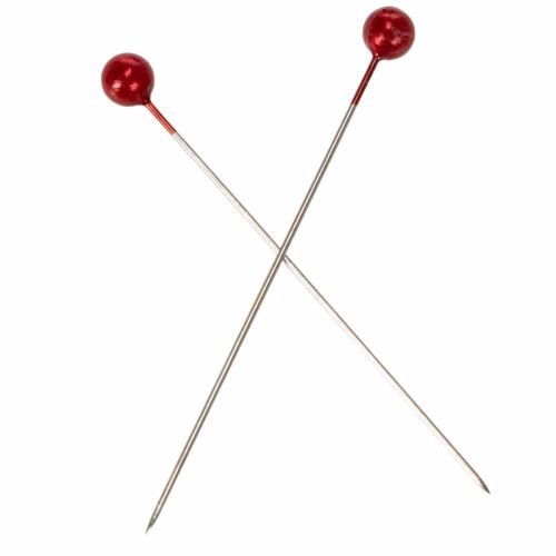 Perlehodepinner Ø6mm 65mm Rød | Floristik24.no