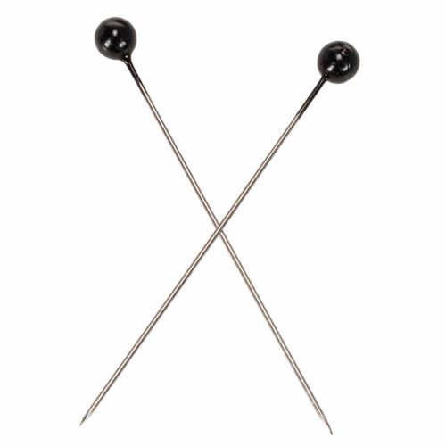 Perlehodepinner Ø6mm 65mm Svart | Floristik24.no