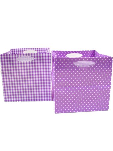 Plastpose 12x12cm 12stk. fiolett | Floristik24.no