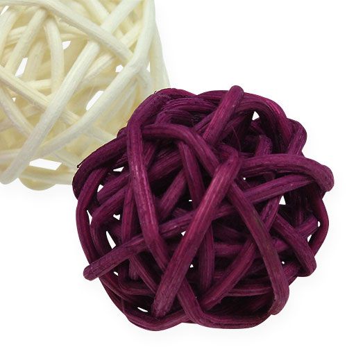 Floristik24 Lataball sortiment 3cm Erika 72 stk