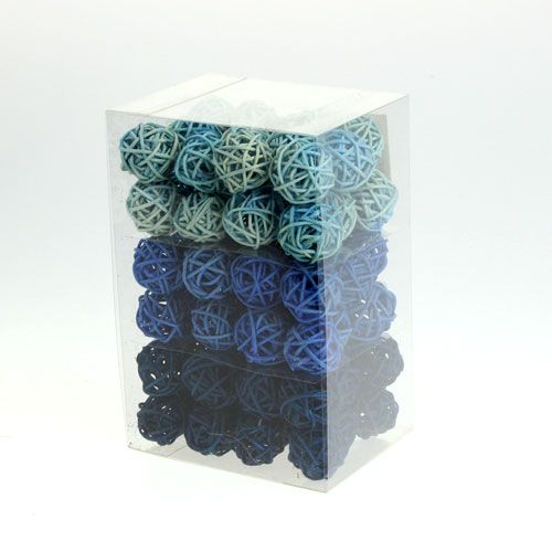 Floristik24 Rottingkule fargeblanding Ø2cm - 2,5cm 72 stk