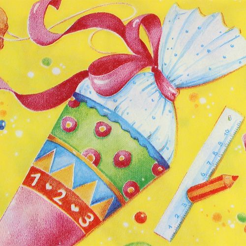 Floristik24 Servietter til skolestart 33x33cm