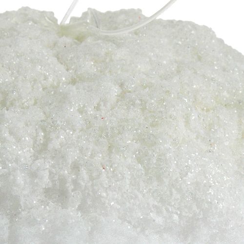 Floristik24 Snøball med glitterhvit 25 cm