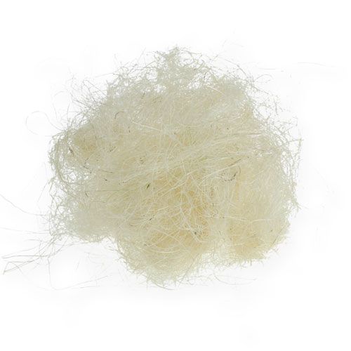 Floristik24 Bleket sisal, fiberfill, naturprodukt 300g