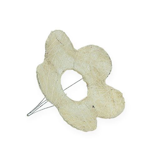 Floristik24 Sisal blomstermansjett bleket Ø15cm 10 stk