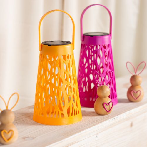 gjenstander Solcellelykt for utendørs bruk, perfekt for koselige sommerkvelder i hagen og på terrassen, 26 cm, 2 stk.