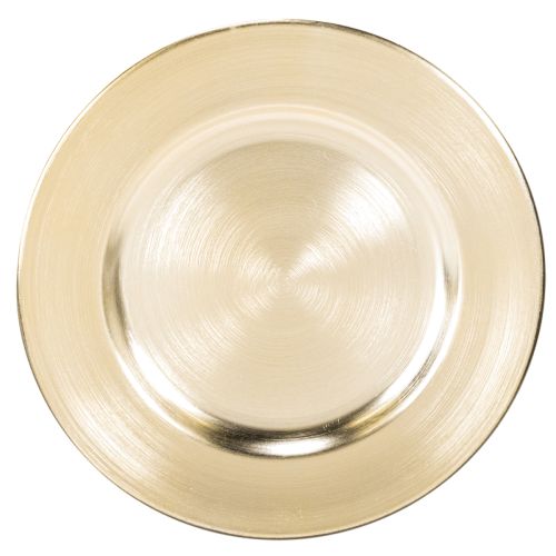 Små runde, blanke dekorative tallerkener, 17 cm, 6 stk.
