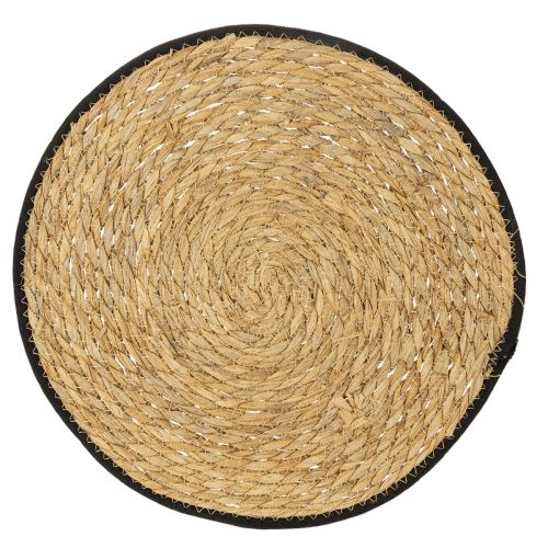 Floristik24 Bordbrikket, sivgress-bordbrikket, rund, Ø35 cm, 4 stk.