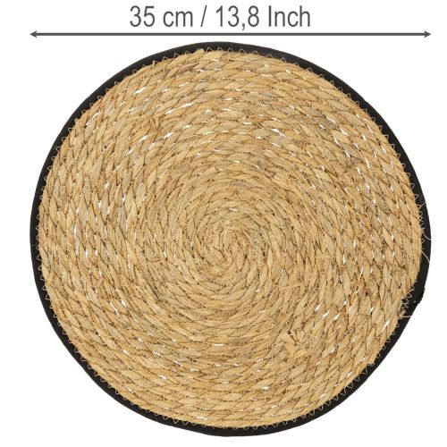 gjenstander Bordbrikket, sivgress-bordbrikket, rund, Ø35 cm, 4 stk.