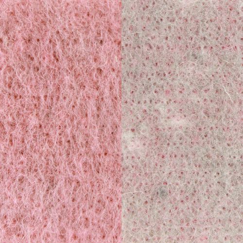 gjenstander Dekorativt bånd til pottefilt i ull, gammelrosa grå 7,5 cm 5 m