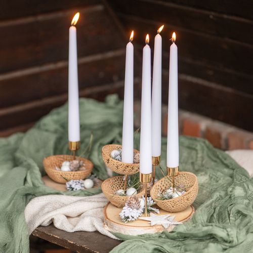 gjenstander Tørket frukt Klokkekopp bleket Begravelse Blomsterhandel 8,5-11cm 10 stk.