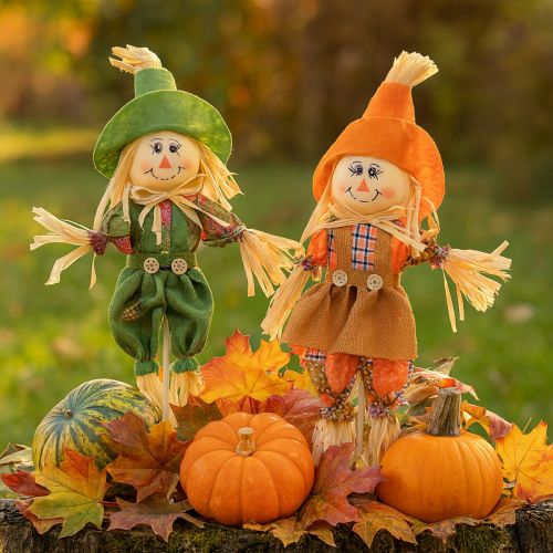 gjenstander Fugleskremsel på pinne blomsterplugg stor H44/82cm 4 stk