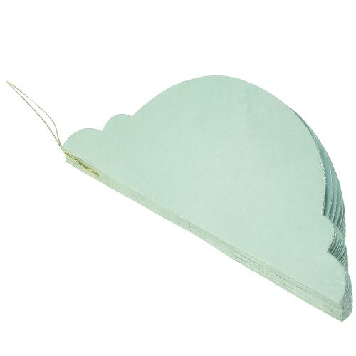 gjenstander Julekulepapir turkis løk FSC Ø15cm H20cm