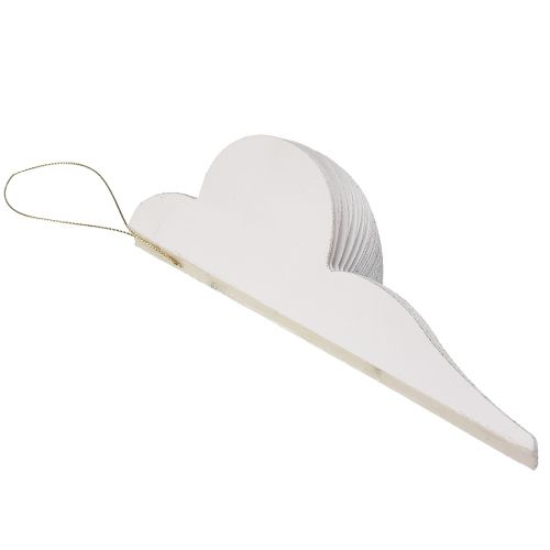 gjenstander Julekulepapir honeycomb dekorasjon løk hvit FSC Ø12cm