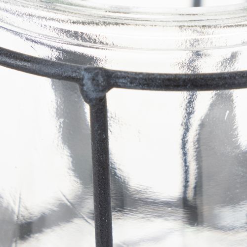 gjenstander Metalllykt med glass, antrasitt, Ø23 cm, H27 cm
