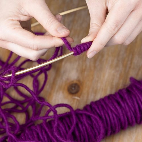 gjenstander Ulsnor, lilla, 55 m dekorativ hyssing til blomsterdekorasjon og håndverk