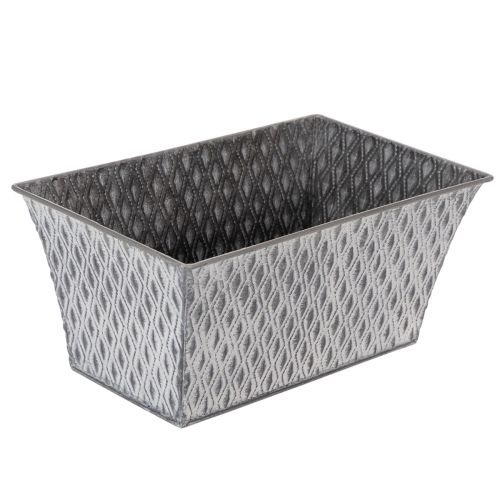 Sinkskål med diamantmønster, 26 cm x 15,5 cm kjøpe | Floristik24.no