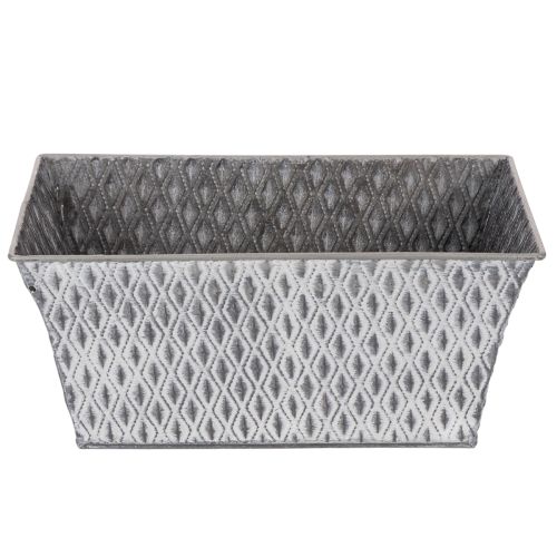 Sinkskål med diamantmønster, 26 cm x 15,5 cm | Floristik24.no