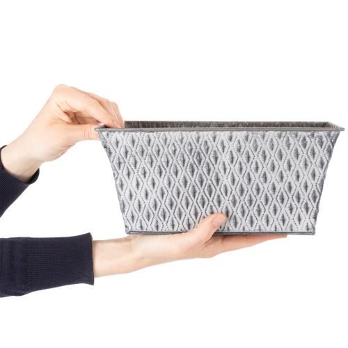 Sinkskål med diamantmønster, 26 cm x 15,5 cm | Floristik24.no