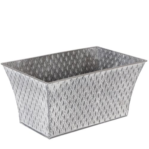 Sinkskål med diamantmønster 30 cm × 18 cm H 15 cm kjøpe | Floristik24.no