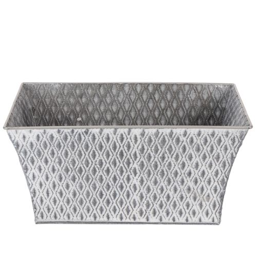 Sinkskål med diamantmønster 30 cm × 18 cm H 15 cm | Floristik24.no