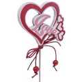 Floristik24 Blomsterplugg deco plugg &quot;Love&quot; Valentinsdag 25,5cm 16stk