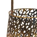 Floristik24 Deco lanterne borddekorasjon telysholder gull antikk 14,5cm