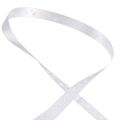 Floristik24 Gavebånd hvitt bryllupsbånd dekorative bånd 15mm 20m