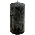 Floristik24 Sorte lys Ensfargede søylelys 60x100mm 4 stk