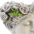 Floristik24 Blomsterpotte ansikt kvinners byste plantehode betong utseende H18cm