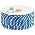 Floristik24 Snor blå hvit gavebånd dekorativ ledning dekorbånd 25m