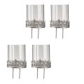 Telysholder for plugging med glass sølv antikk Ø7cm 4 stk | Floristik24.no