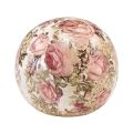 Floristik24 Keramikkkule med roser keramisk dekorativt fajanse Ø9,5cm