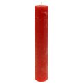 Floristik24 Store røde lys, ensfargede, 50x300mm, 4 stk.