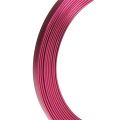 Floristik24 Aluminium flat wire rosa 5mm x 1mm 2,5m