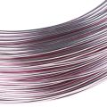 Floristik24 Aluminiumstråd Ø2mm rosa dekortråd rund 480g