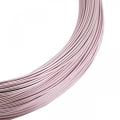 Aluminiumstråd Ø1mm rosa dekorativ wire rund 120g
