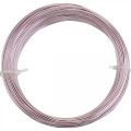 Aluminiumstråd Ø1mm rosa dekorativ wire rund 120g