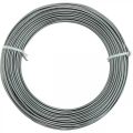 Aluminiumstråd Ø2mm antrasitt deco wire rund 480g